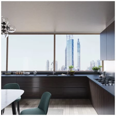 Rene 20-1/8" Undermount Single Basin Stainless Steel Kitchen Sink with Basin Rack, Basket Strainer, and Cutting Board - Image 3