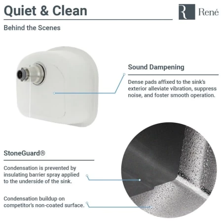 Rene 20-1/8" Undermount Single Basin Stainless Steel Kitchen Sink with Basin Rack, Basket Strainer, and Cutting Board - Image 4