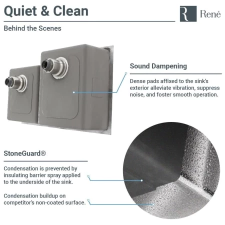 Rene 31-1/4" Undermount Double Basin Stainless Steel Kitchen Sink with Basin Racks, Basket Strainers, and Cutting Board - Image 4
