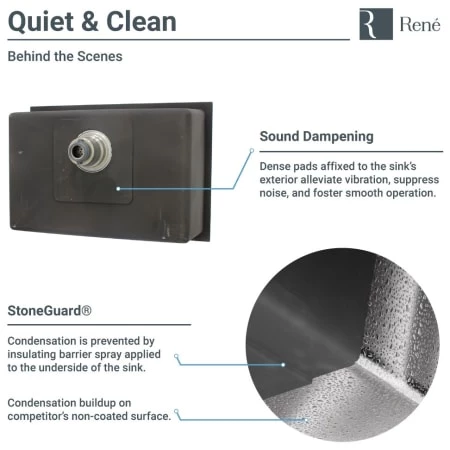 Rene 26" Undermount Single Basin Stainless Steel Kitchen Sink with Basin Rack, Basket Strainer, and Cutting Board - Image 4