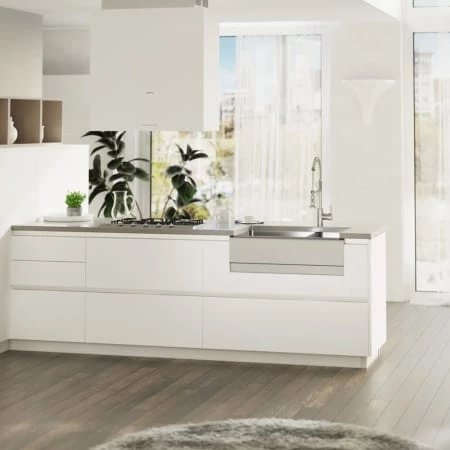 Rene 32-3/4" Farmhouse Double Basin Stainless Steel Kitchen Sink with Basin Rack and Basket Strainer - Image 3