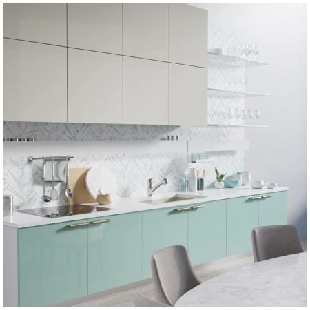 Rene 33" Undermount Double Basin Granite Composite Kitchen Sink with Basin Racks and Basket Strainers - Image 5