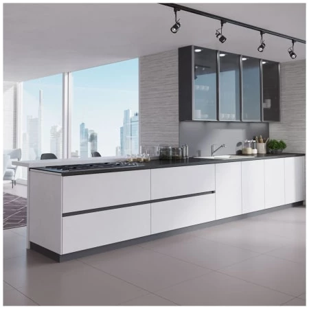 Rene 33" Drop In Double Basin Granite Composite Kitchen Sink with Basin Racks and Basket Strainers - Image 3