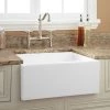 Signature Hardware Risinger 24" Single Basin Fireclay Farmhouse Sink