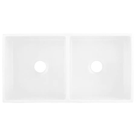 Signature Hardware Torun 36" Farmhouse 50/50 Double Basin Fireclay Kitchen Sink - Image 4