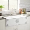 Signature Hardware Brelsford 33" Farmhouse Double Basin Fireclay Kitchen Sink