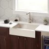 Signature Hardware Hazelton 27" Farmhouse Single Basin Stainless Steel Retrofit Kitchen Sink with Smooth Flat Front