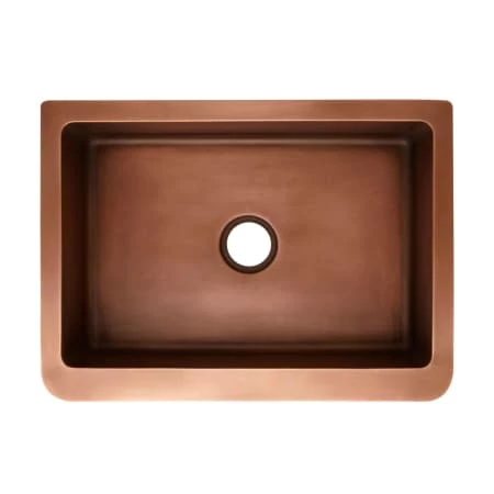 Signature Hardware Floral Design 30" Single Basin Copper Farmhouse Sink - Image 5