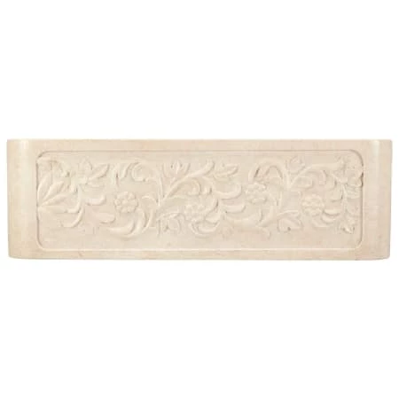 Signature Hardware Vine Design 30" Single Basin Polished Marble Farmhouse Sink - Image 2